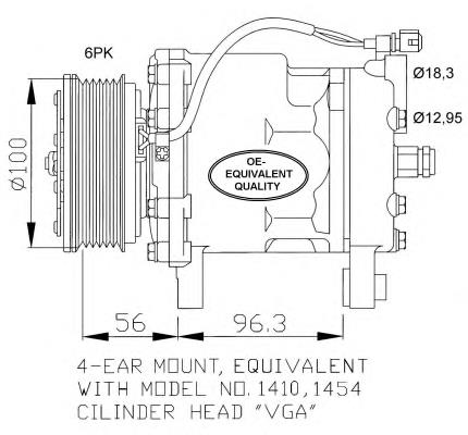 Compresor de ac NRF 32065