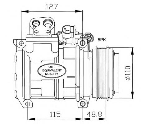 Compresor de aire acondicionado 32048 NRF