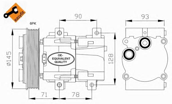 Compresor de ac NRF 32084