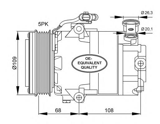 Compresor de ac NRF 32083