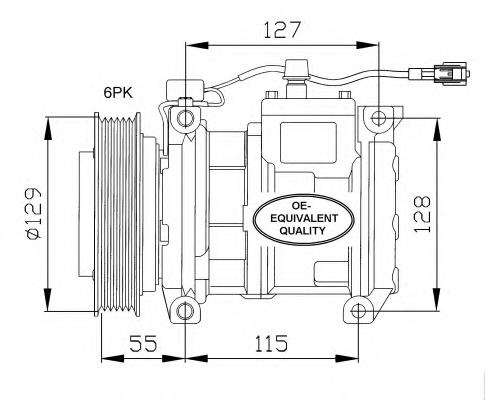 Compresor de aire acondicionado 32093 NRF