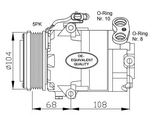 Compresor de ac NRF 32080