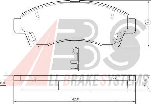 Pastillas de freno delanteras para Ford Ranger (ER)