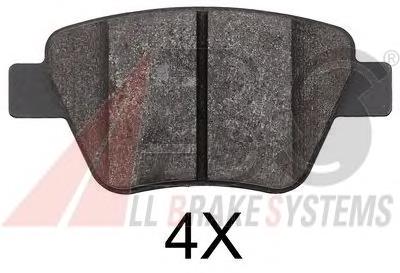 Pastillas de freno traseras 37784 ABS