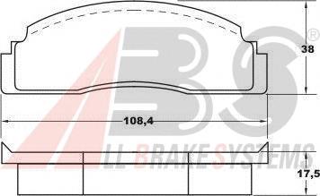 36113 ABS pastillas de freno delanteras