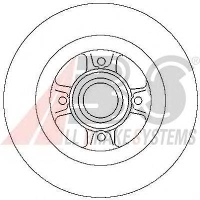 Disco de freno trasero 17029 ABS