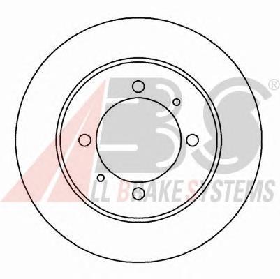 Disco de freno trasero 16591 ABS