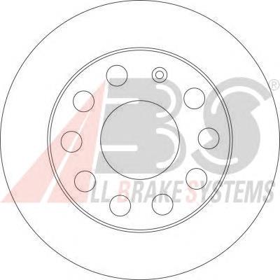 Disco de freno trasero 17520 ABS