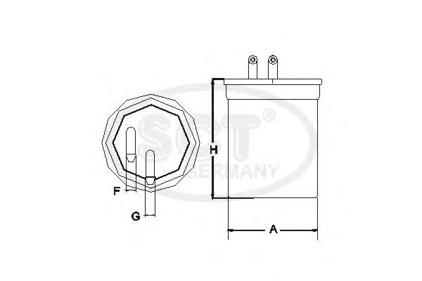 Filtro de combustible ST6130 SCT