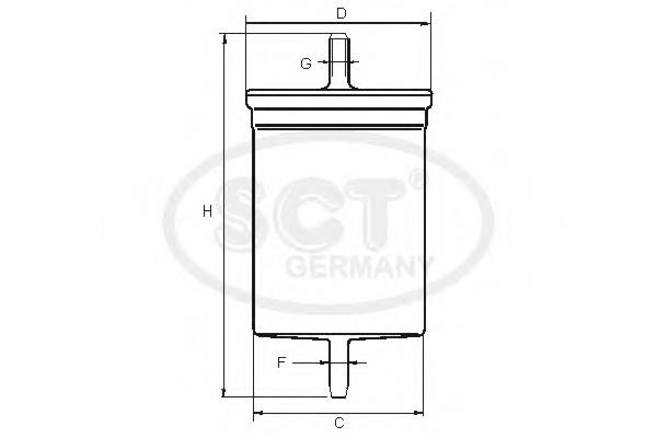 ST374 SCT Filtro de gasolina