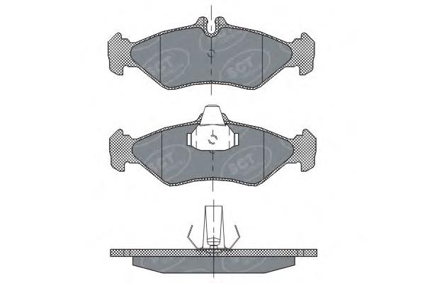 SP 301 SCT pastillas de freno traseras