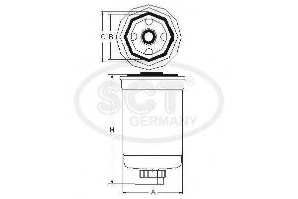 Filtro combustible SCT ST355 precio, desde 11,11 EUR