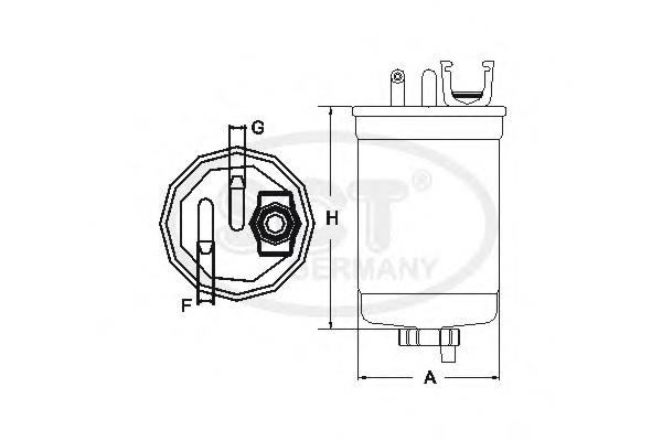 Filtro de gasoil SCT ST6080