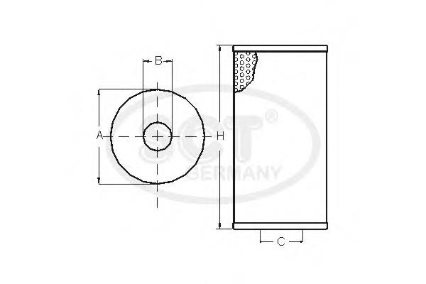 Filtro de aceite motor SCT SH4050P