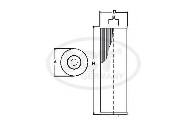 Filtro de combustible SC7051P SCT