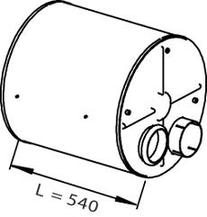 21416 Dinex silenciador posterior