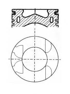 8742240000 Nural juego de piston para motor, std