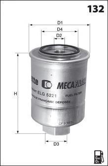 ELG5395 Mecafilter filtro combustible