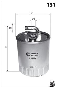 ELG5309 Mecafilter filtro combustible