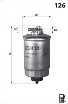 ELG5234 Mecafilter filtro combustible