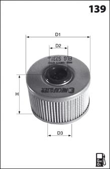 Filtro de combustible ELG5245 Mecafilter