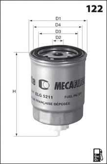 ELG5535 Mecafilter filtro de combustible