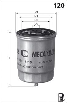 ELG5382 Mecafilter filtro combustible