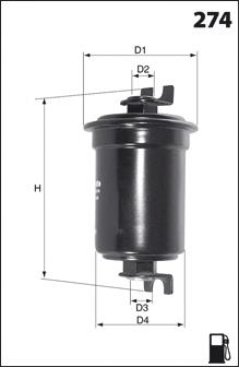 ELE6034 Mecafilter filtro combustible