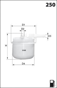ELE3538 Mecafilter filtro combustible