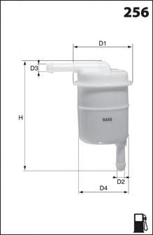 ELE3578 Mecafilter filtro combustible