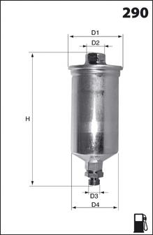 ELE3574 Mecafilter filtro de combustible