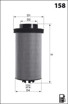 ELG5517 Mecafilter filtro combustible