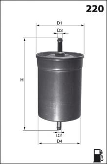 ELE3567 Mecafilter filtro combustible