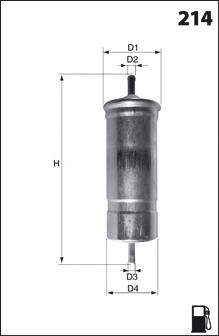 Filtro de combustible ELE6001 Mecafilter