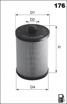 ELG5411 Mecafilter filtro combustible