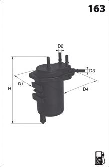 Comprar ELG5298 Mecafilter Filtro diesel