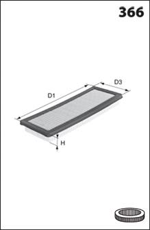 Comprar ELP9126 Mecafilter Filtro de aire