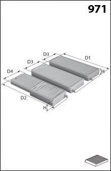 Filtro aire acondicionado coche Mazda 323 V (BA)