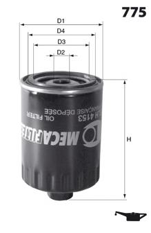 ELH4126 Mecafilter filtro de aceite