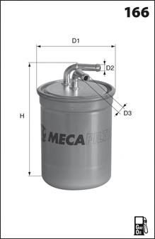 ELG5318 Mecafilter filtro combustible
