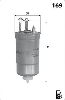 ELG5409 Mecafilter filtro de combustible
