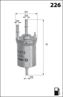 ELE6101 Mecafilter filtro combustible