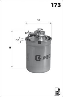 ELG5330 Mecafilter filtro combustible