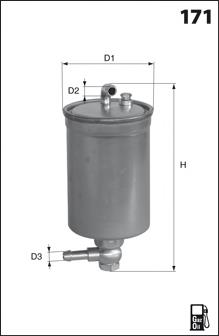 ELG5338 Mecafilter filtro de combustible