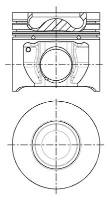 87-148107-30 Nural pistón completo para 1 cilindro, cota de reparación + 0,50 mm