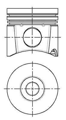 Pistón completo para 1 cilindro, cota de reparación + 0,50 mm WG1023583 Wilmink Group