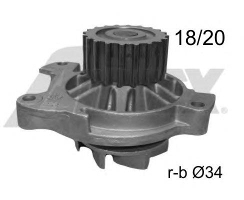 Bomba de agua 9274R Airtex
