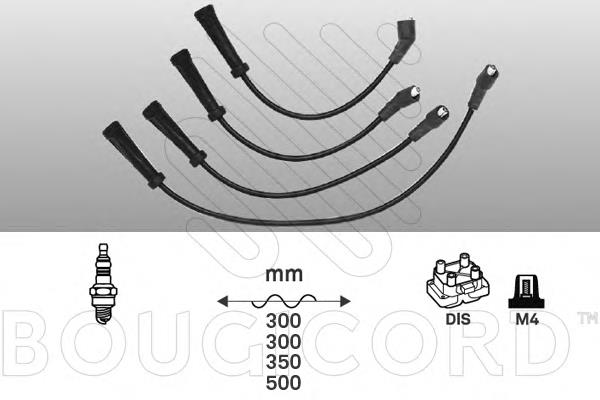 2458 Bougicord juego de cables de encendido