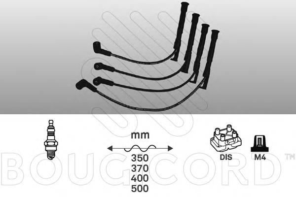 1443 Bougicord juego de cables de encendido