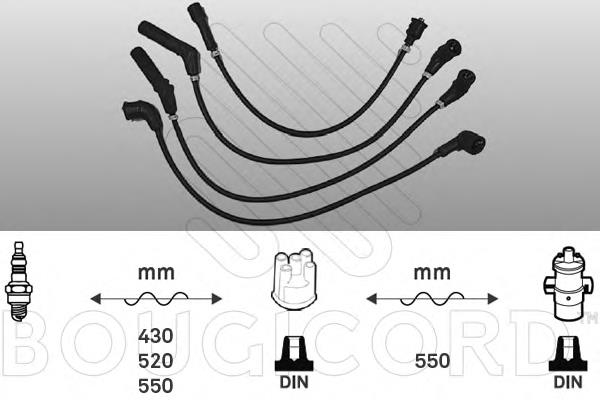 4015 Bougicord cables de bujías